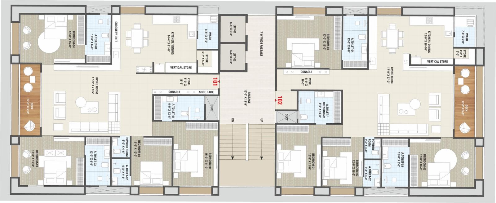 Typical floor plan